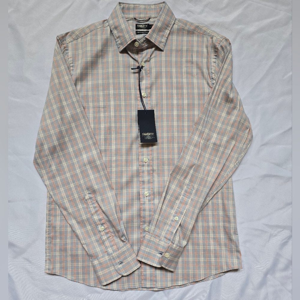 Faherty NWT The Movement Casual Button Down Shirt Size S